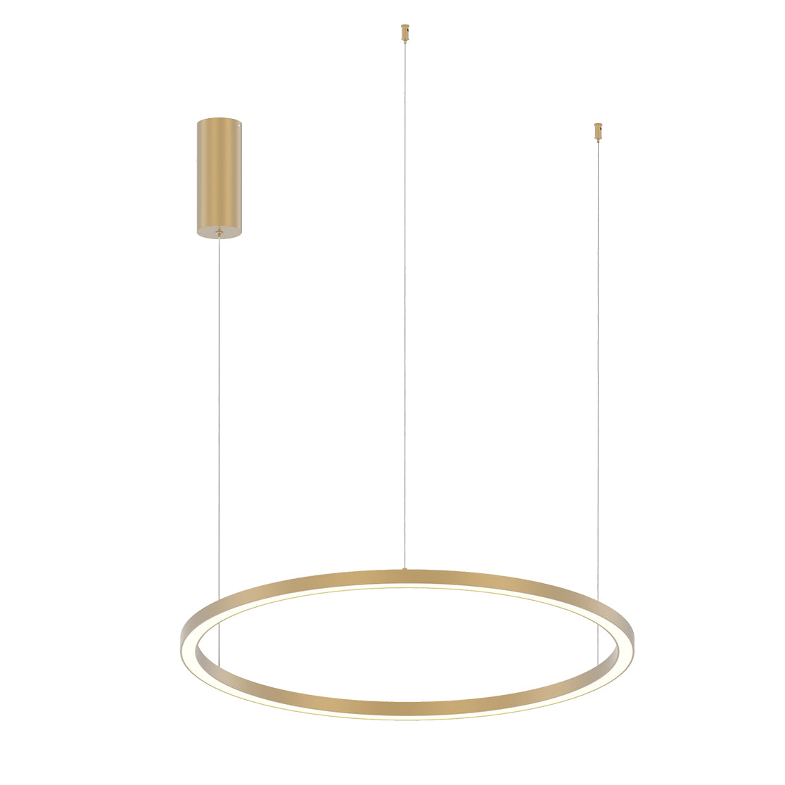 Sospensione in alluminio bianco-nero-oro con diffusore in acrilico cavi in acciaio LED CCT 30W HOOP-S60 Sospensione in alluminio bianco-nero-oro con diffusore in acrilico cavi in acciaio LED CCT 30W HOOP-S60